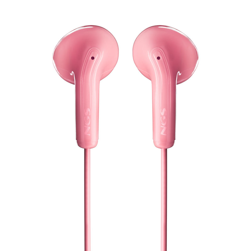 Ngs Headphones Intrauditivos Cross Flip With Microphone Jack 3.5 Rosas