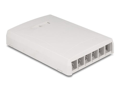 Keystone Housing Vacía Surface 6 Port Fibre Optic And Network White — image 1