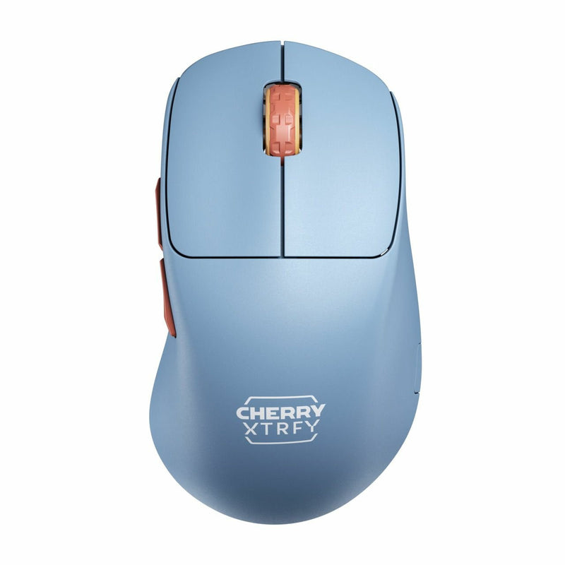 Cherry Xtrfy M64 Mouse Ergonómico Óptico 5 Buttons Wireless 2.4GHZ Receptor Wireless USB Blue