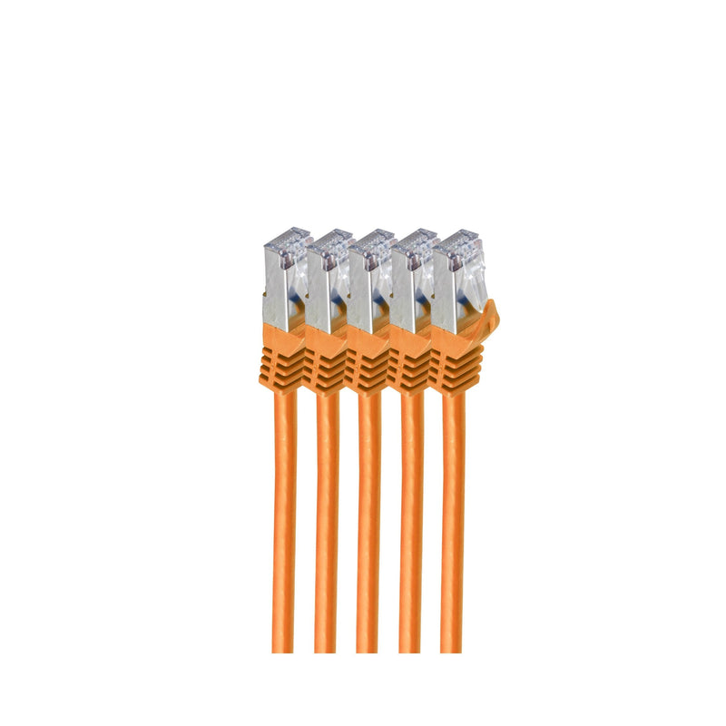 Shiverpeaks RJ45 Network Cable S FTP, CAT.7 VE5, 5M Orange