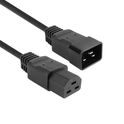 Powercord C20 - C21 IEC60320 Black 2M — image 1