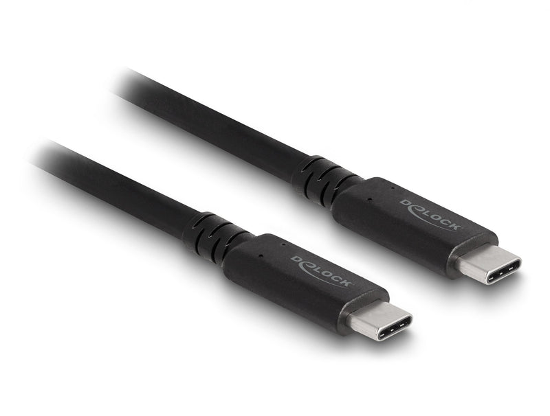 Delock USB4™ 40Gbps Cable Koaxial 1,2M USB PD 3.1 Extended Power Range 240W
