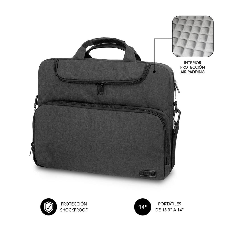 Subblim Case Air Padding Laptops Up To 14' Grey Oscuro