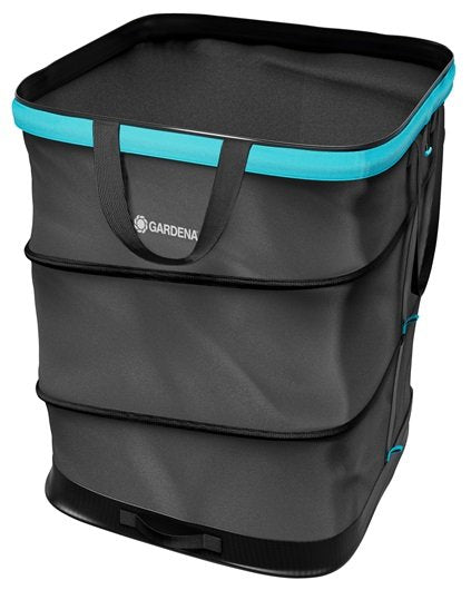 Gardena Bag Residuos Garden Popup Rectangular Size L Black/Turquesa, 220 Litros 11716-20