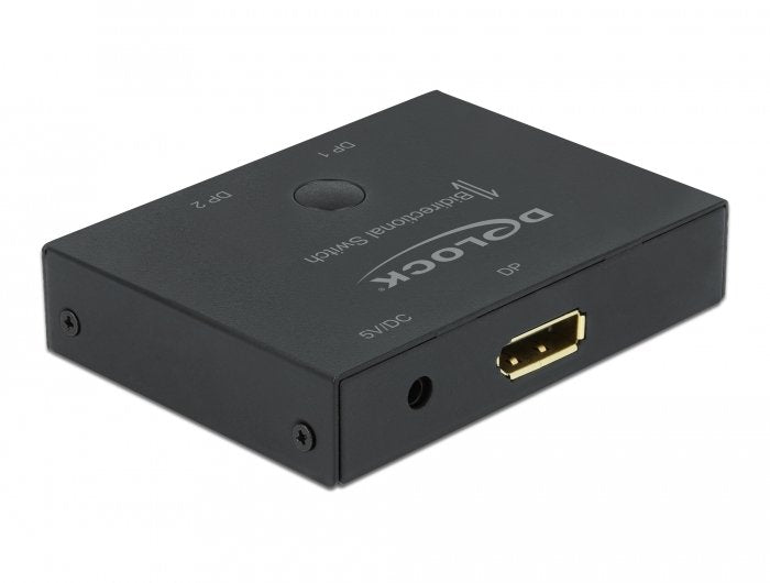 Delock DisplayPort 2 - 1 Conmutador Bidireccional 8K 30 HZ