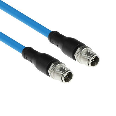 Industrial 3.00 Meters Sensor Cable M12X 8-PIN Male To M12X 8-PIN Male, Superflex Sf UTP Tpecable, Shielded — image 1