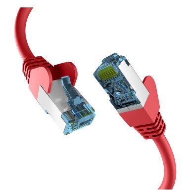 Efb RJ45 Network Cable With CAT.7 Rohcable Red 1M