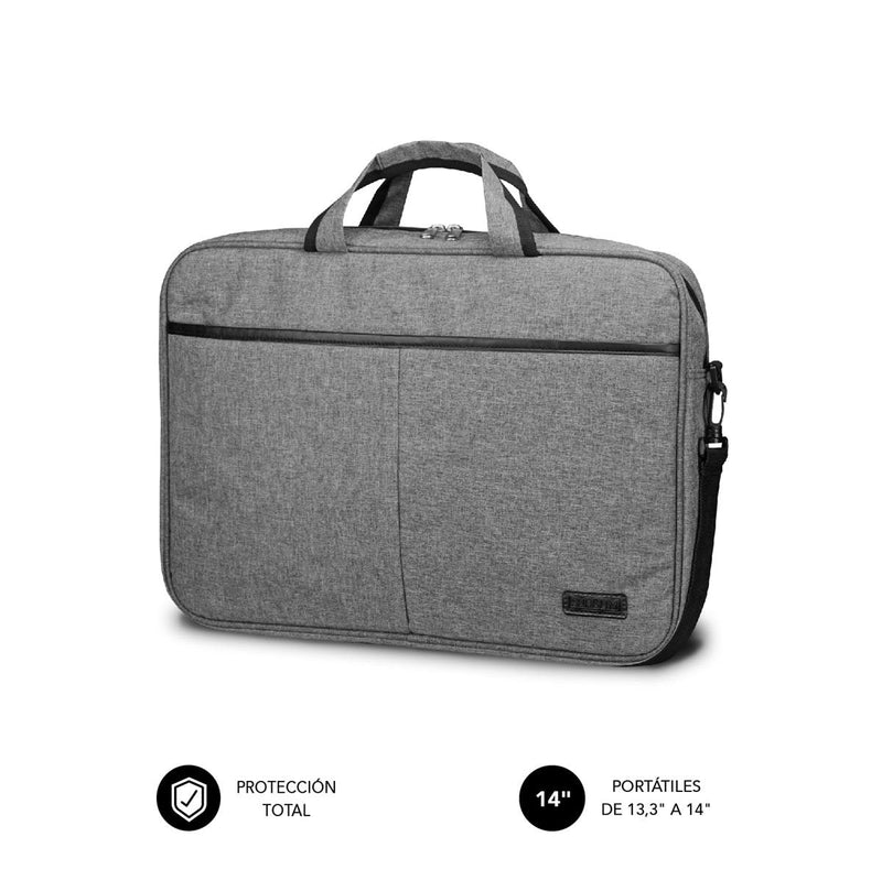 Subblim Case Elite Grey 13.3''14'' Up To 14'/ Double Zip / Bolsillo Outdoor