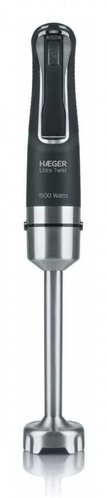 Haeger Blender Mano Ultra Twist 1500W Cuchilla Triple Titanio Steel Inoxidable Black — image 1
