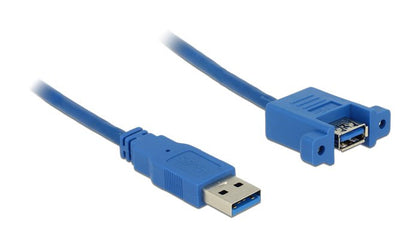 Delock USB Cable 3.0 Typ-a Male USB 3.0 Typ-a Female Installation 1M — image 1