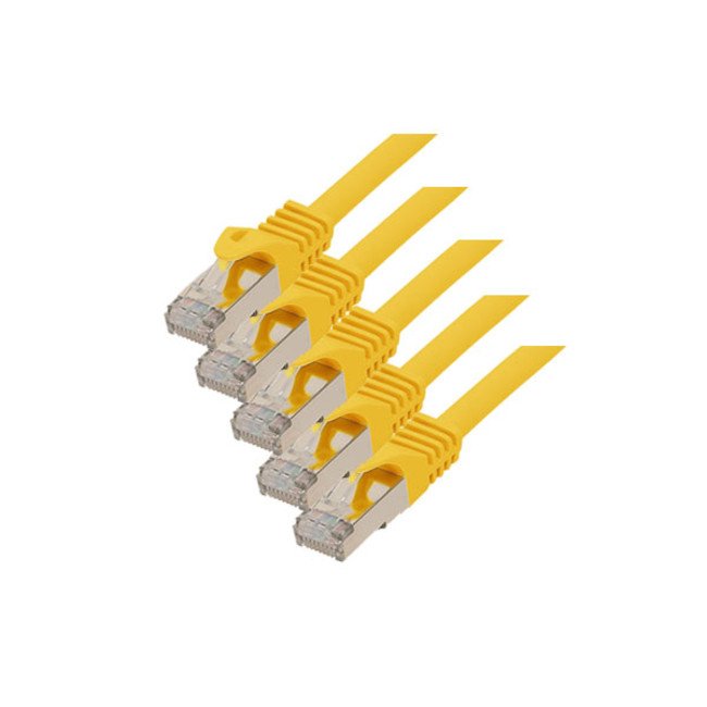 S-conn CAT.7 S/FTP 5M Network Cable Yellow CAT.7 S/FTP (s-STP)