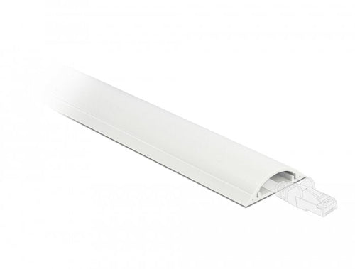 Delock Canaleta Cables Self-adhesive 30 X 8MM - Length 1M White — image 1