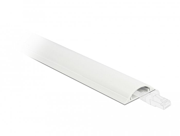 Delock Canaleta Cables Self-adhesive 30 X 8MM - Length 1M White