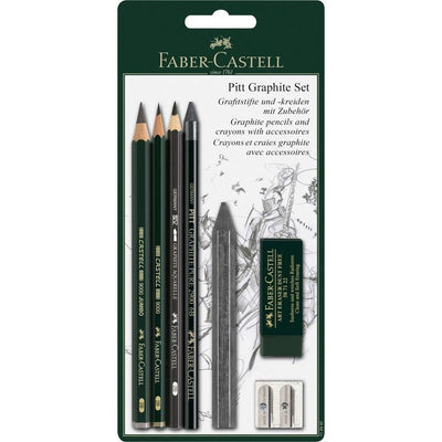 Faber Castell Set Of Dibujo Pitt With Pencils Graphite + Accesorios Blister 7 Pieces — image 1