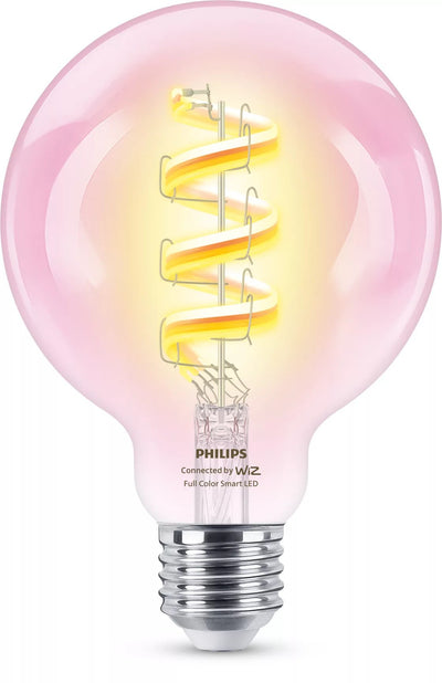 Philips Bulb Wiz Smart Wi-Fi Filament Clear G95 E27 6.3W 470LM RGB — image 1