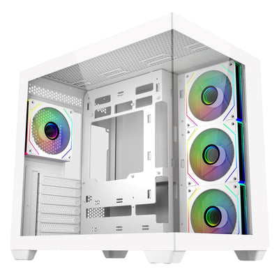 Cooler Master PC Case Elite 681 Semitorre ATX/microATX/Mini-itx - 4 Fans 120MM RGB - Vista Panoramica - Double — image 1