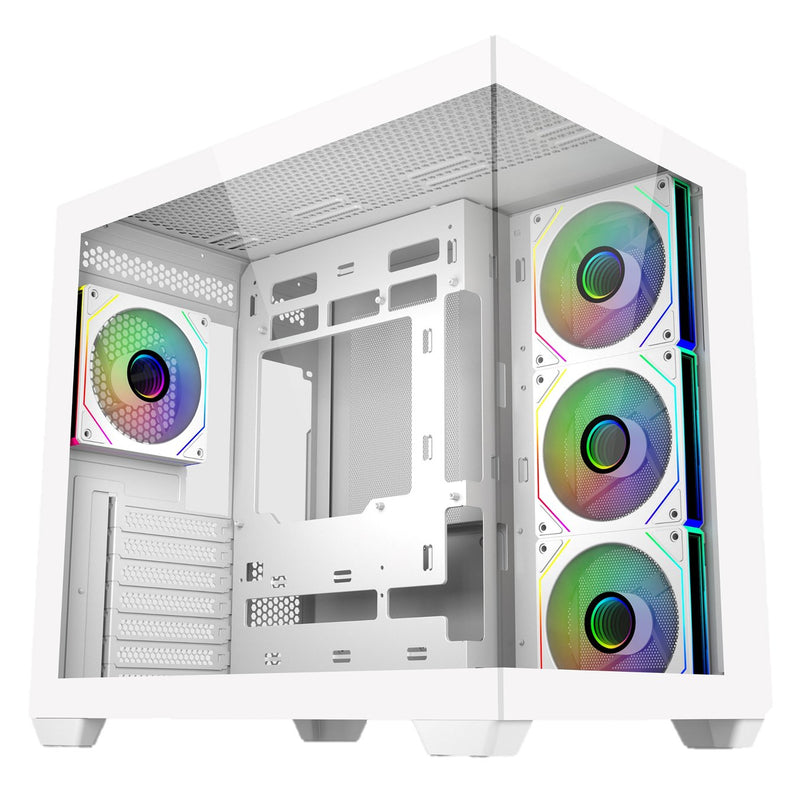Cooler Master PC Case Elite 681 Semitorre ATX/microATX/Mini-itx - 4 Fans 120MM RGB - Vista Panoramica - Double