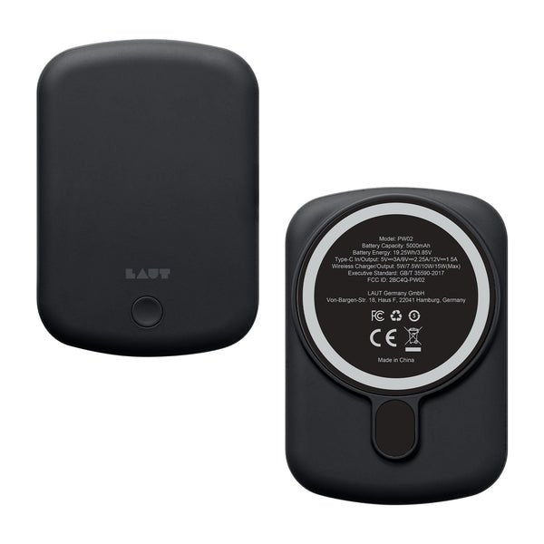 Laut Power Charge Handy Black Powerbank, Comp. With Magsafe