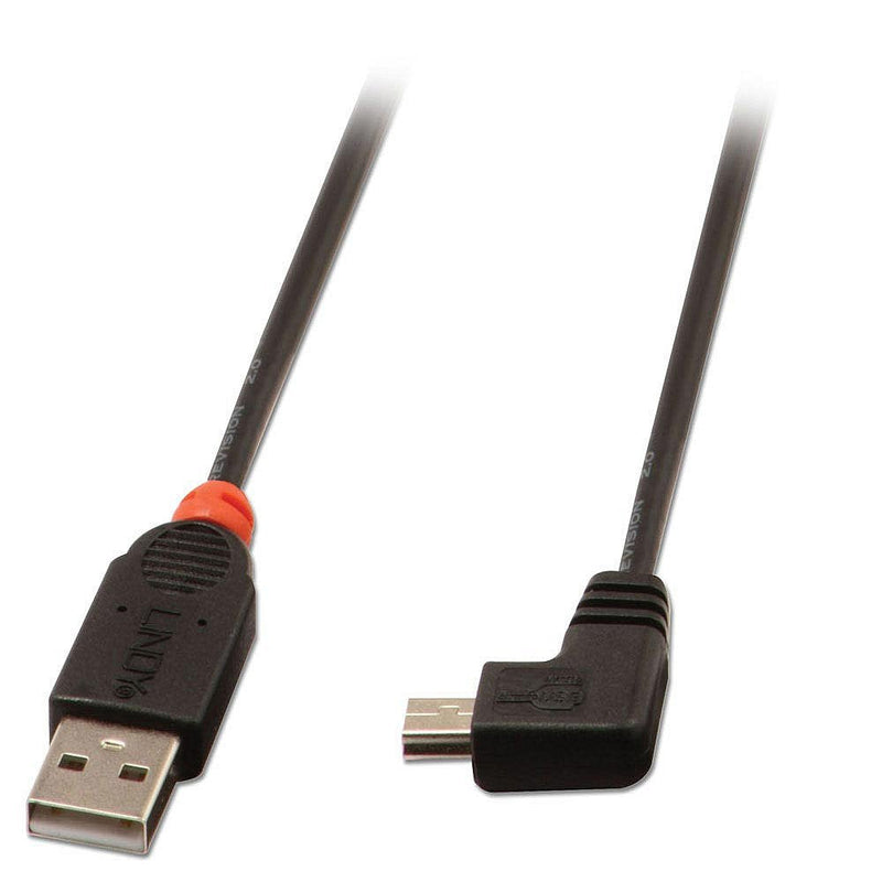 Lindy USB 2.0 Cable Typ a/Mini-b 90° Gewinkelt M/M 2M