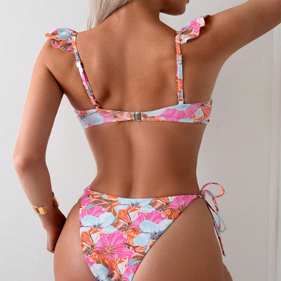 Womens Fashionable Printed Sexy Bikini Swimsuit