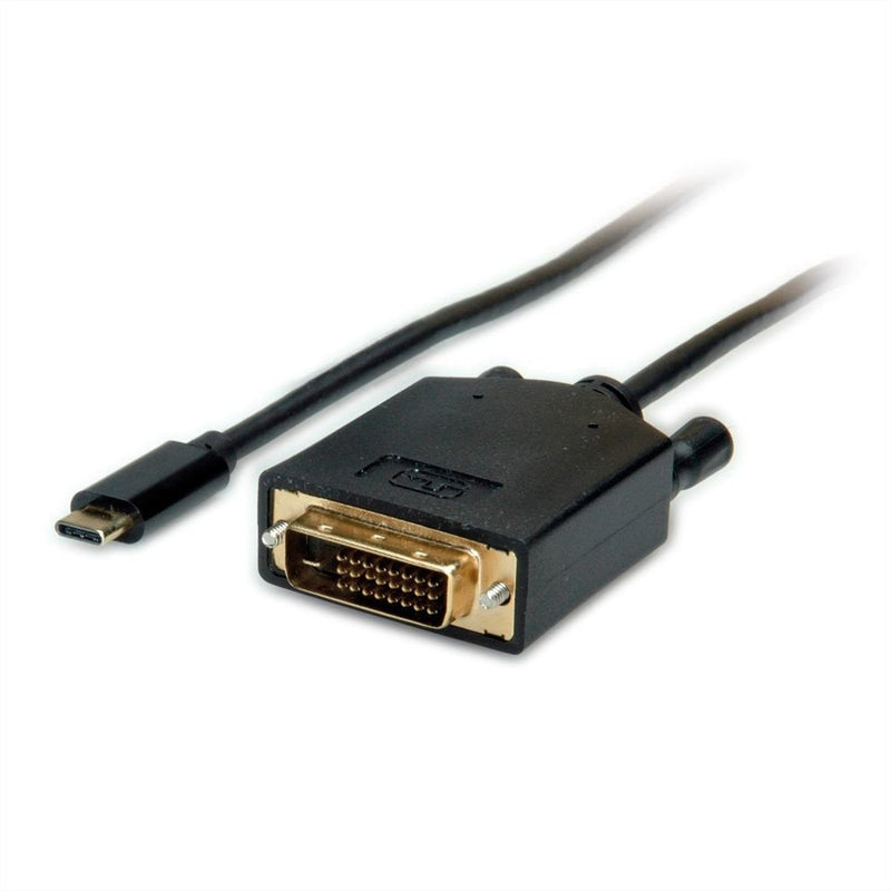 Value USB Type-c - DVI Cable Adapter M M, 1M