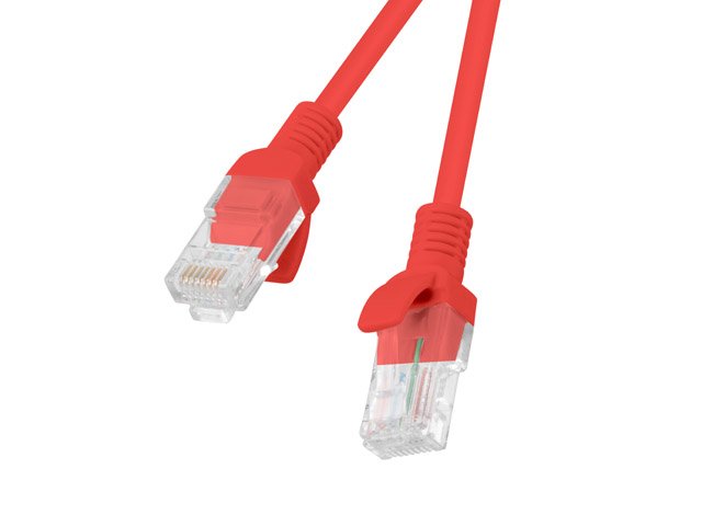 Lanberg Network Cable PCU6-10CC-1000-R, RJ45,UTP, CAT.6,10M, Red