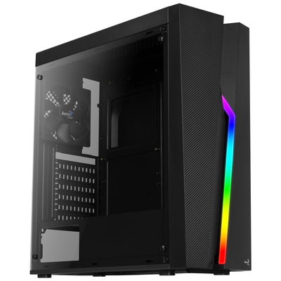 Aerocool PC Case Bolt USB 3.0 2*USB 2.0 Audio/Microphone Supports GPU Up To 355MM Side Transparent Front RGB L — image 1