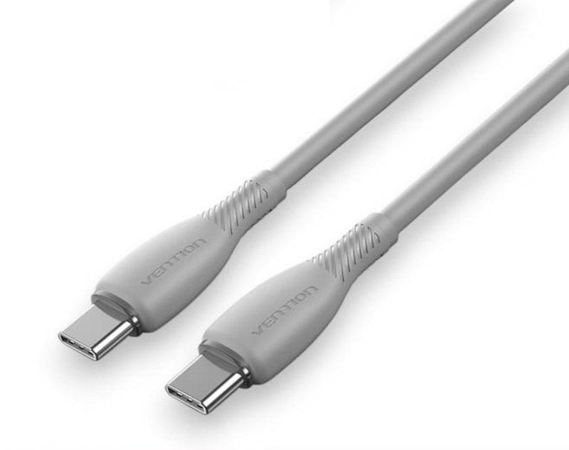 Vention USB Cable 2.0 Type-c Trvhf USB Type-c Male USB Type-c Male Up To 60W 480Mbps 1M Grey