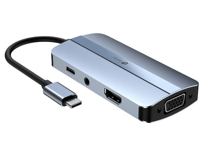 Leotec Docking Station 7EN1 1USB-C PD100 1USB3.0 1USB-C 1USB2.0 1HDMI — image 1