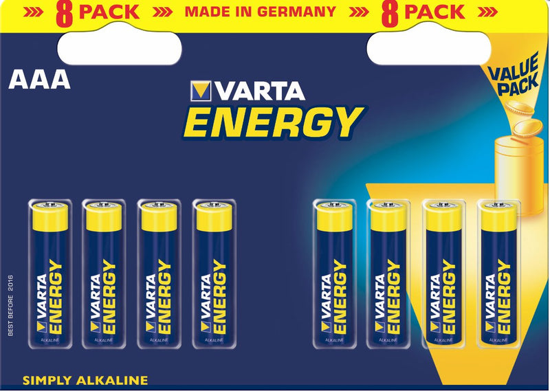 Varta Pack 8 Batteries Alcalinas Aaa (LR03) 1.5V