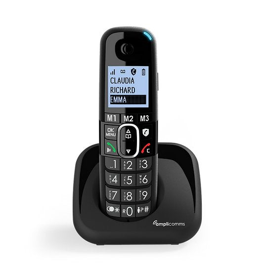 Amplicomms Bigtel 1500 Eu Phone Black With Keys Large