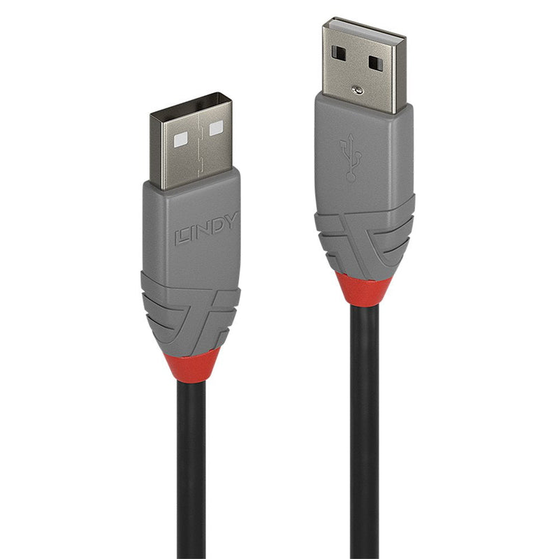 Lindy Cable USB 2.0 Type a/a Line Antracita M/M 0,2M
