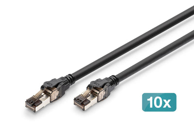 Digitus Cable Network S/FTP CAT.8.1 Black 3,0M (VPE10) — image 1