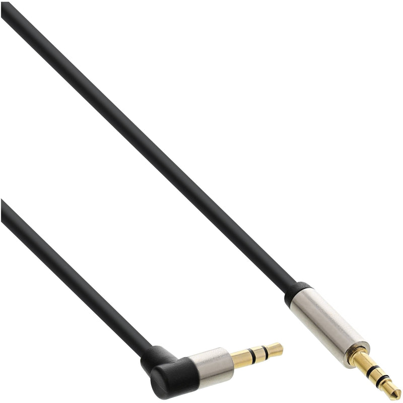 Inline Cable Audio Slim 3,5MM Male a Male Stereo Ángulo 5M