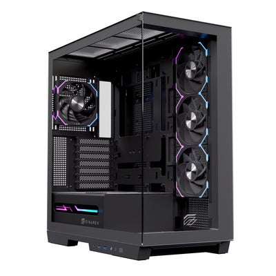 Einarex PC Case ATX Semitorre Z1K RGB C-templado Black EXCS-ZE-10KR-B — image 1
