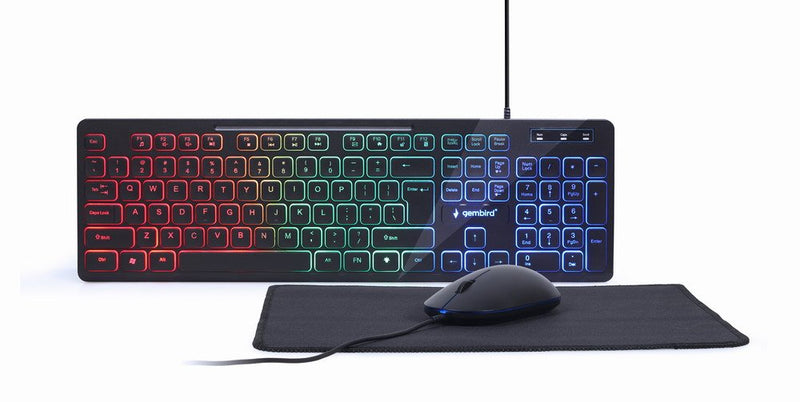 Gembird Keyboard + Mouse USB Eng/KBS-UML-01