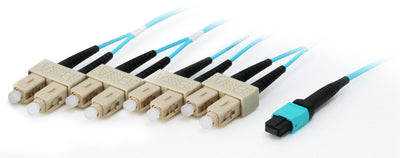 Equip 25557707 Cable Fibre Optic 15M Mtp 4X Sc OM4 Cyan — image 1