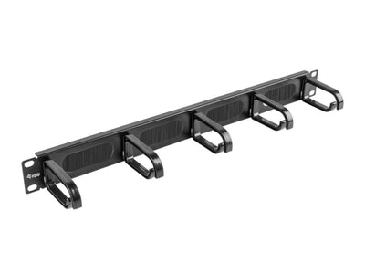 Equip 19 Organiser Cables 5XPLASTIKRINGE Steel 1U RAL9005 — image 1