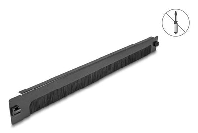 Delock 19? 1 He Organiser Cables Power Strip Brush Abajo Offen Without Tools Black — image 1