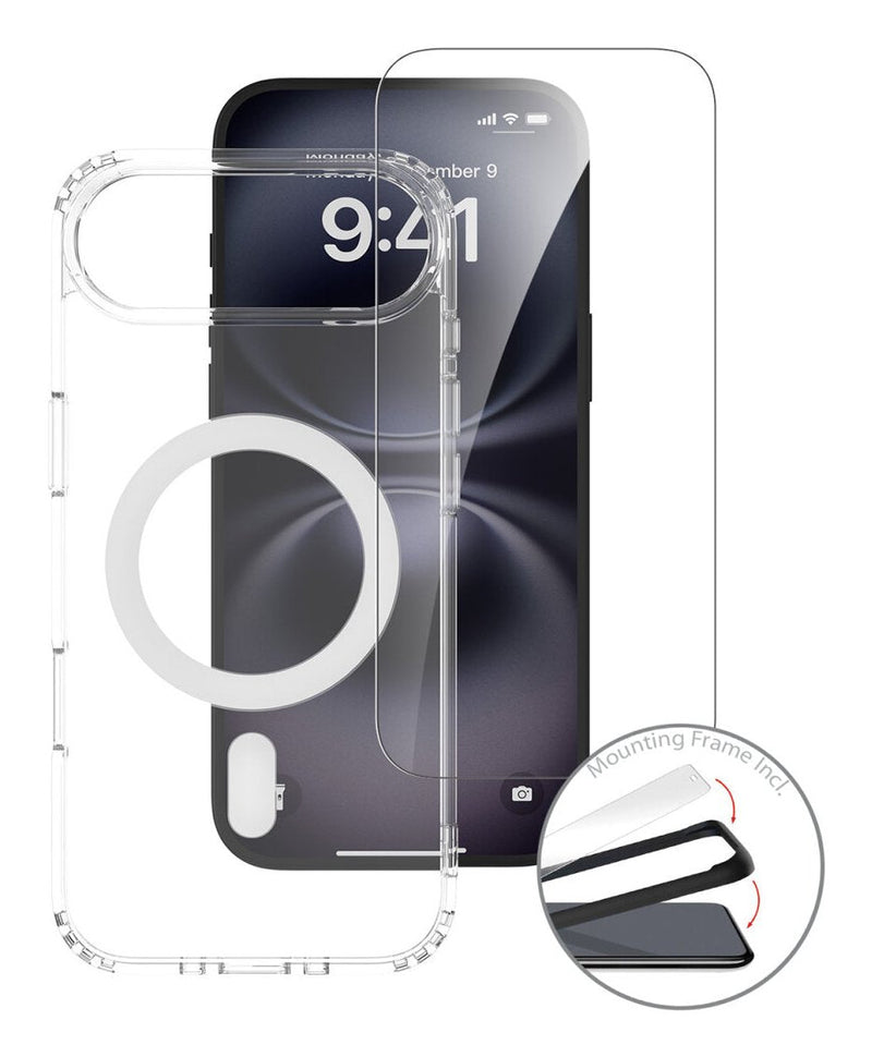 4SMARTS 360° Premium Case For Iphone 17 Air 16,8CM (6.6) Bumper Transparent