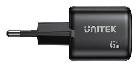 Unitek Wall Charger 2X GaN 45W, 2x USB-C PD 3.0, Qc