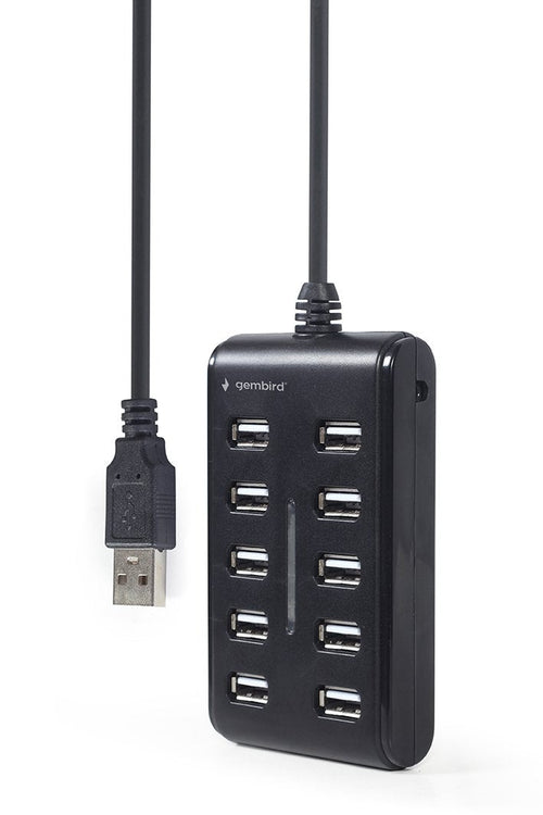 Gembird Hub USB 2.0 10 Ports Black UHB-U2P10P-01 — image 1