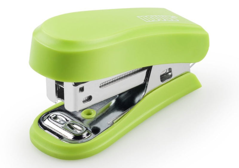 Novus Mini Stapler Compacta - Up To 12 Hojas - Grapado Cerrado And Abierto - Includes 320 Staples - Colour Gre