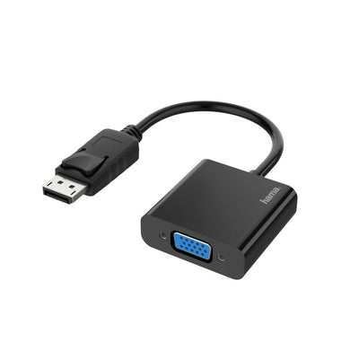 Hama Essential Adapter Video - Full HD - Cable 0.15M - DisplayPort Male - VGA Female - Black — image 1