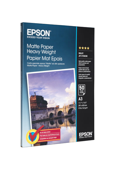 Epson Paper Inkjet Matt A3 167GR 50 Hojas — image 1