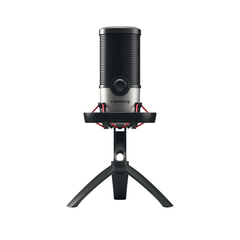 Cherry Um 6.0 Advanced Black Silver Microphone Surface Desk