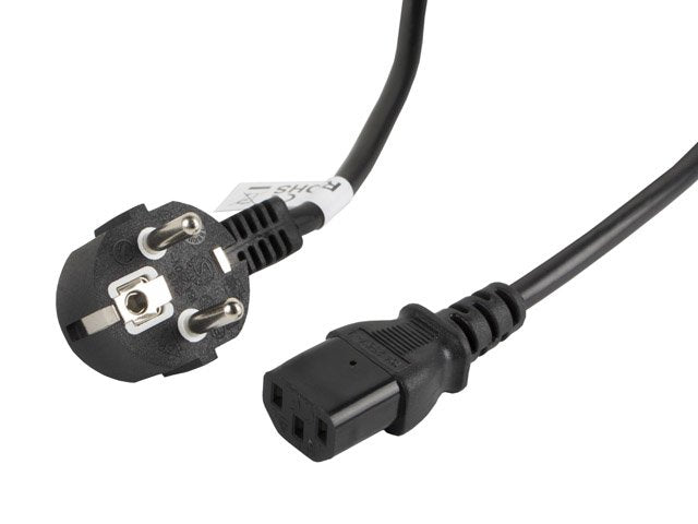 Lanberg Cable Power CA-C13C-11CC-0030-BK Connectors Schuko / IEC320 C13 3 Metres