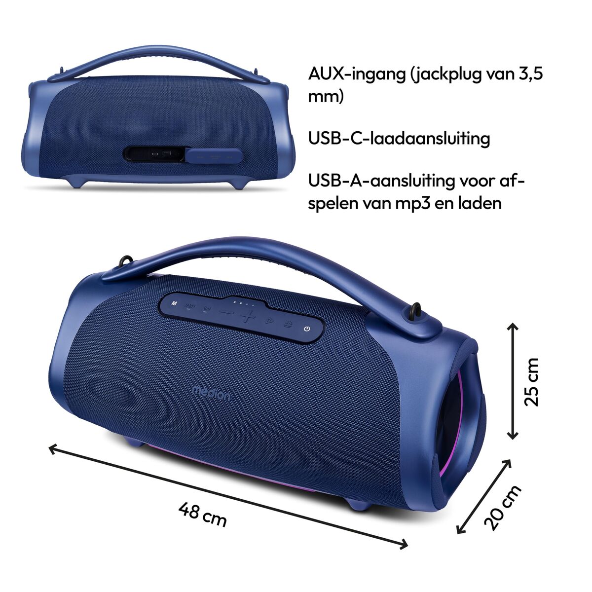 Medion Portable Bluetooth Speakers Medion 50077082 Blue 100 W 4 W