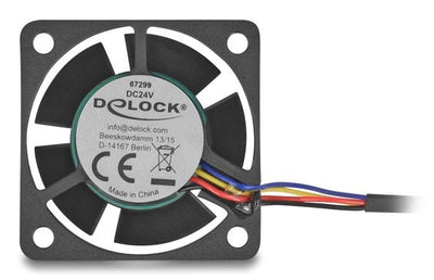 Delock Fan Axial 24V Dc, 40 X 40 X 20MM Black — image 1