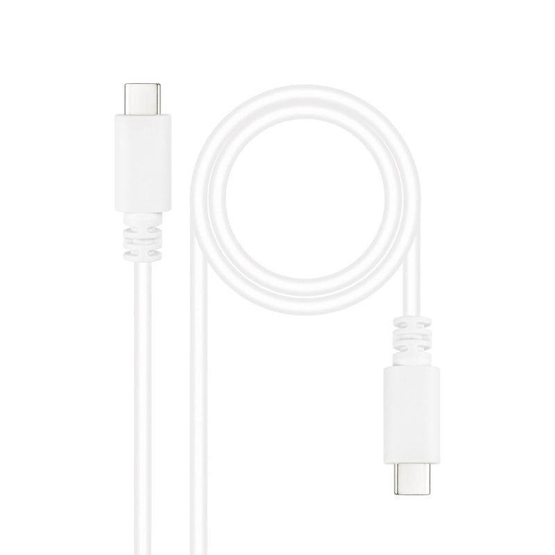 USB Cable 2.0 3A Type USB-C/M-usb-c/M White 1.5M